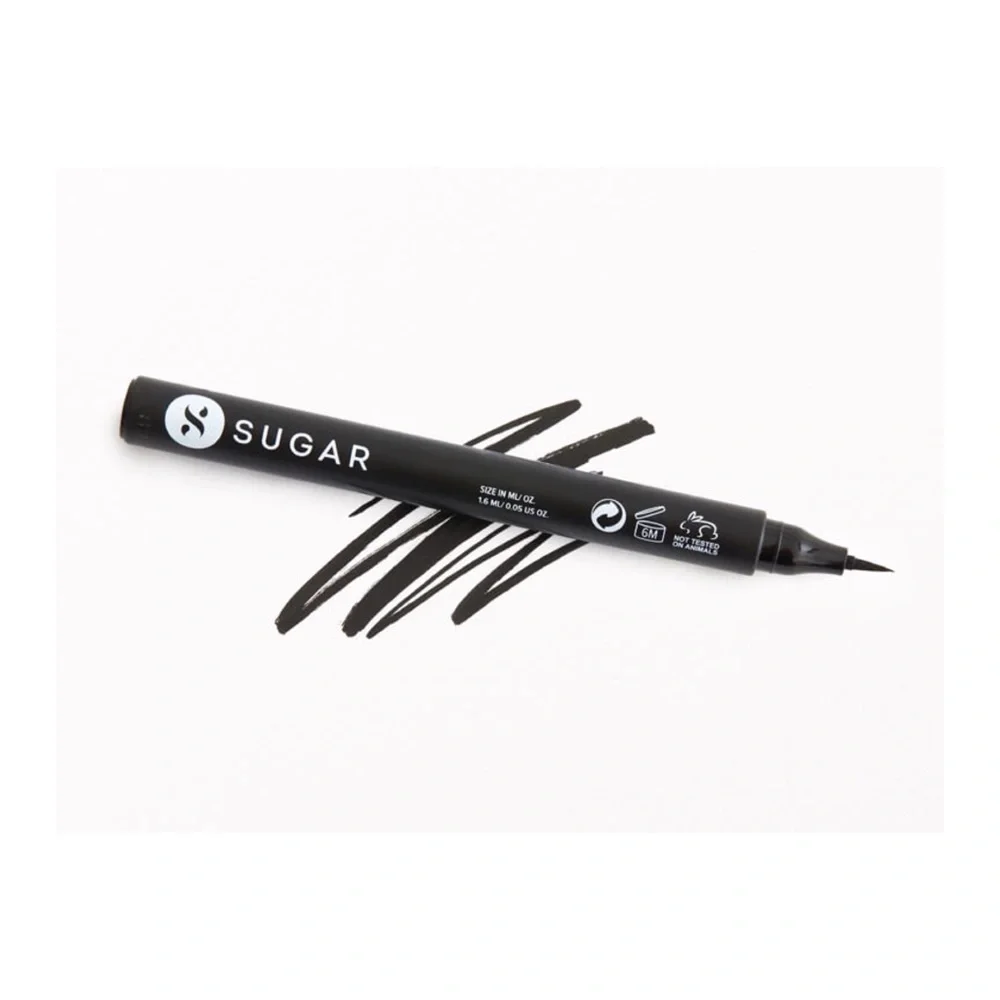 Sugar Cosmetics Wingman Waterproof Microliner Eyeliner in I’ll Be Black